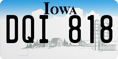 IA license plate DQI818