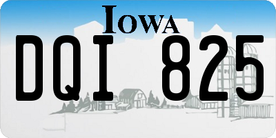 IA license plate DQI825