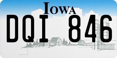 IA license plate DQI846