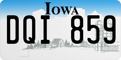 IA license plate DQI859