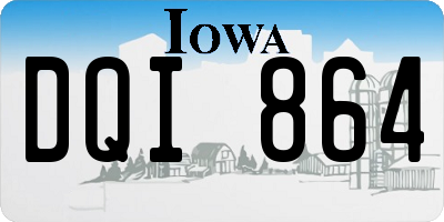IA license plate DQI864