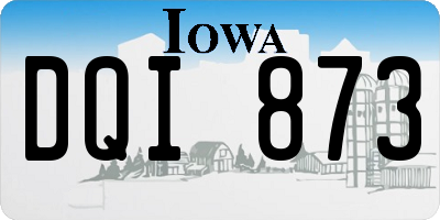 IA license plate DQI873