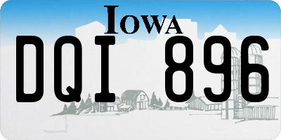 IA license plate DQI896