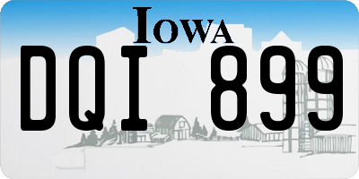 IA license plate DQI899