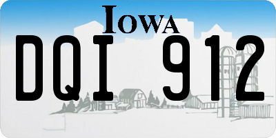 IA license plate DQI912