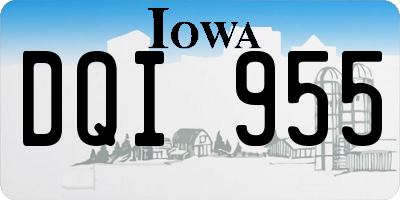 IA license plate DQI955