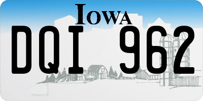 IA license plate DQI962