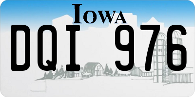 IA license plate DQI976