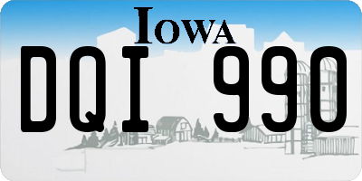IA license plate DQI990