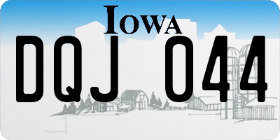 IA license plate DQJ044