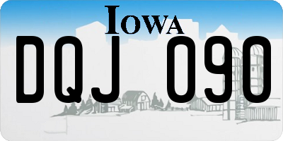 IA license plate DQJ090