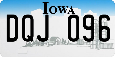 IA license plate DQJ096