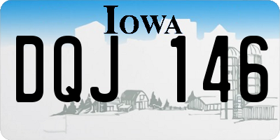 IA license plate DQJ146