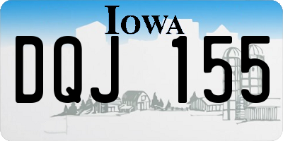 IA license plate DQJ155
