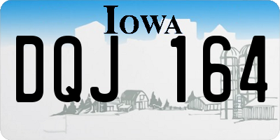 IA license plate DQJ164