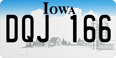 IA license plate DQJ166