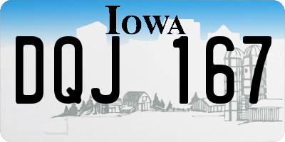 IA license plate DQJ167