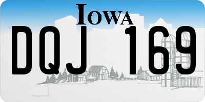 IA license plate DQJ169