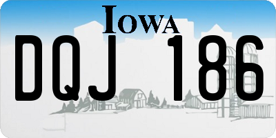 IA license plate DQJ186