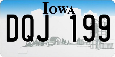 IA license plate DQJ199