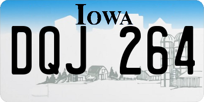IA license plate DQJ264