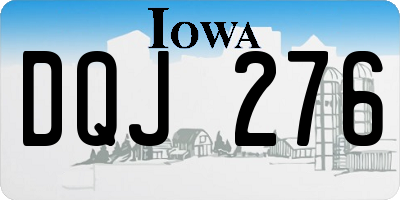 IA license plate DQJ276
