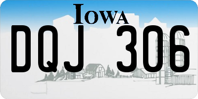 IA license plate DQJ306