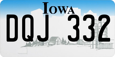 IA license plate DQJ332