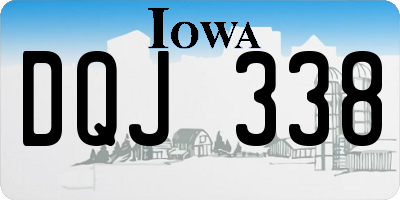 IA license plate DQJ338