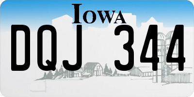 IA license plate DQJ344