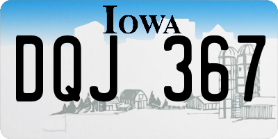 IA license plate DQJ367