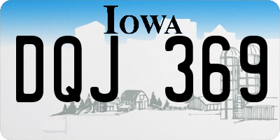 IA license plate DQJ369