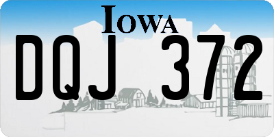 IA license plate DQJ372