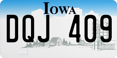 IA license plate DQJ409