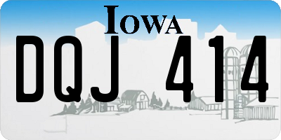 IA license plate DQJ414