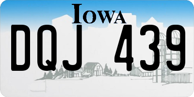 IA license plate DQJ439