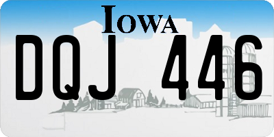 IA license plate DQJ446