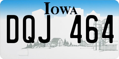 IA license plate DQJ464