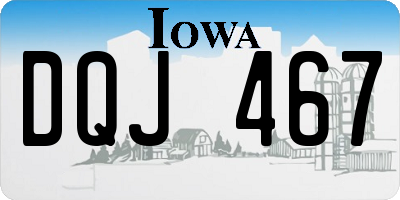 IA license plate DQJ467