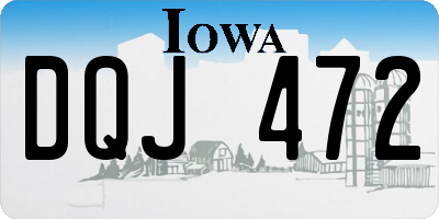 IA license plate DQJ472