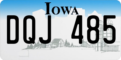 IA license plate DQJ485