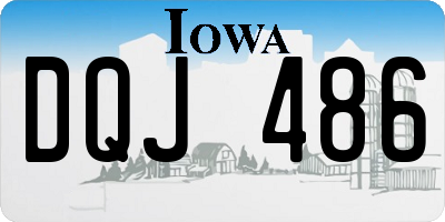 IA license plate DQJ486