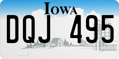 IA license plate DQJ495