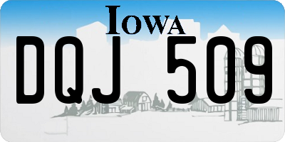 IA license plate DQJ509