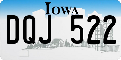 IA license plate DQJ522