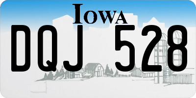 IA license plate DQJ528