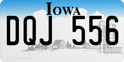 IA license plate DQJ556