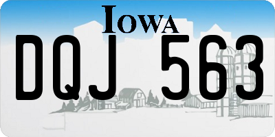 IA license plate DQJ563