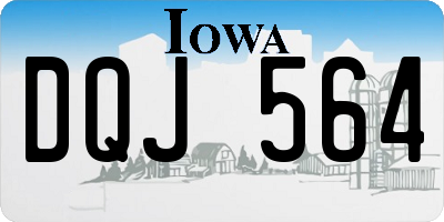 IA license plate DQJ564