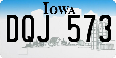 IA license plate DQJ573